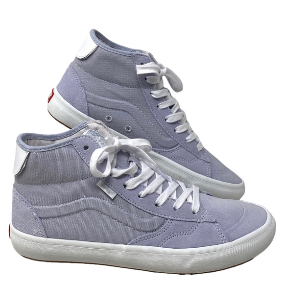 VANS Skate Lizzie Dusty Blue Shoe High Casual For Women Suede Canvas VN0A4BX1DSB - Picture 1 of 10